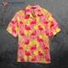 Pink And Yellow Tropical Hawaiian Flamingo Shirts