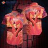 Pink Flamingo Sunset Hawaiian Shirts