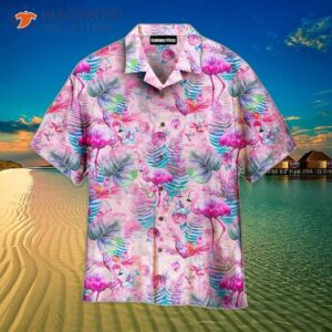 Pink Flamingo Tropical Summer Hawaiian Shirts