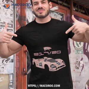 pink pig porsche 917 race car shirt labour day usa tshirt 1