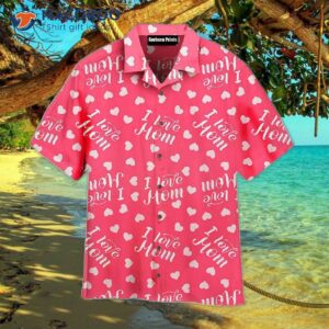 Pink Seamless Lover Pattern Hawaiian Shirts