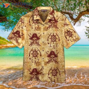 pirate laz brown s hawaiian shirts 1