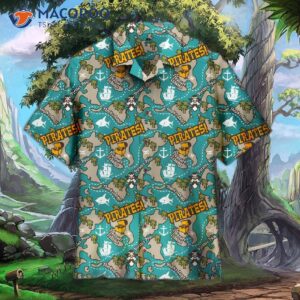 Pirate’s Treasure Island Seamless Hawaiian Shirts