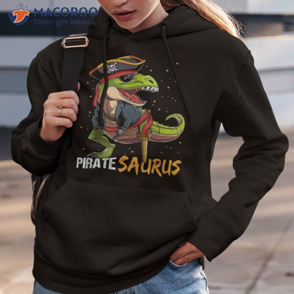 Pirate Saurus Dinosaur T Rex Halloween For Boys Kids Shirt