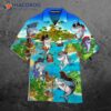 Pirates Wearing Shark-print Hawaiian Shirts In Summer
