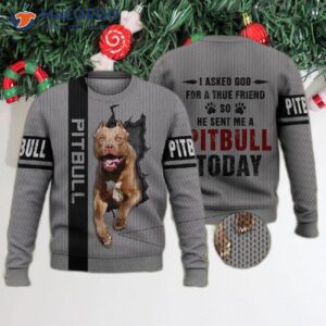 Pitbull Ugly Christmas Sweater