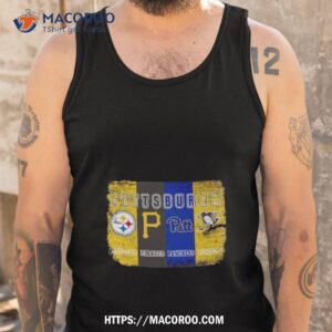 pittsburgh steelers pittsburgh pirates pittsburgh panthers pittsburgh penguins logo shirt tank top