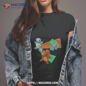 Pokemon Charmander Bulbasaur Squirtle Shirt