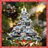 Police Car-shaped Christmas Acrylic Ornament