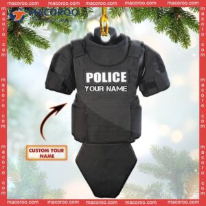 Police Custom-shaped Name Christmas Acrylic Ornament