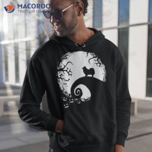 pomeranian with moon halloween shirt hoodie 1