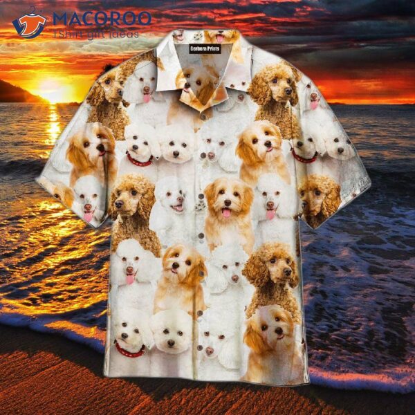 Poodle-print Hawaiian Shirts