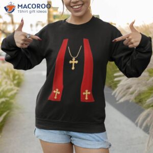 pope costume shirt halloween minister priest sweatshirt 1