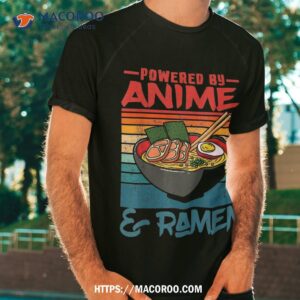 Powered By Anime & Ra Love Noodles Kids Shirt