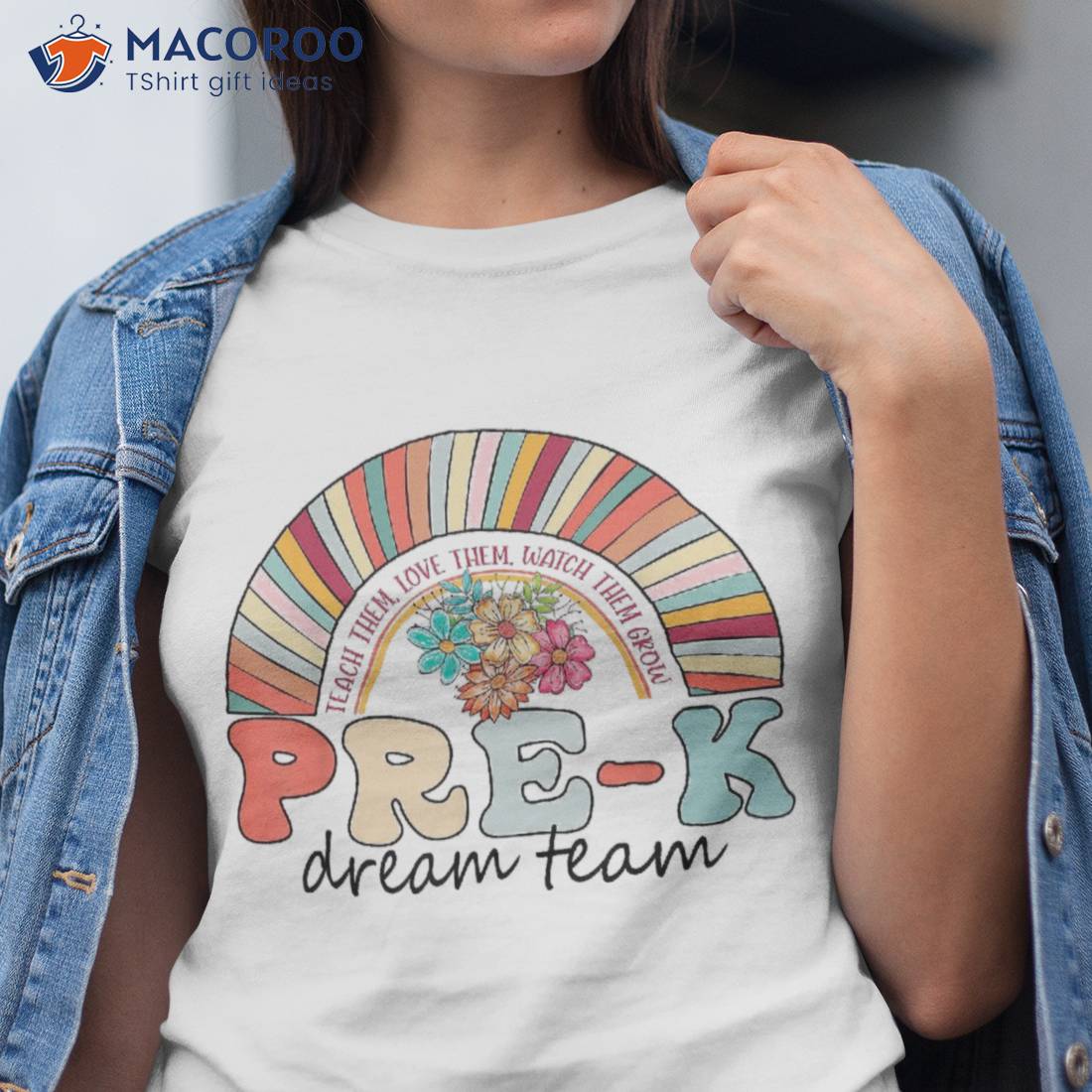 Pre-k Dream Team Rainbow Kinder Teacher Back To School Shirt Pre-k Dream Team Rainbow Kinder Teacher Back To School Shirt