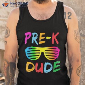 pre k dude back to school first day of preschool shirt tank top