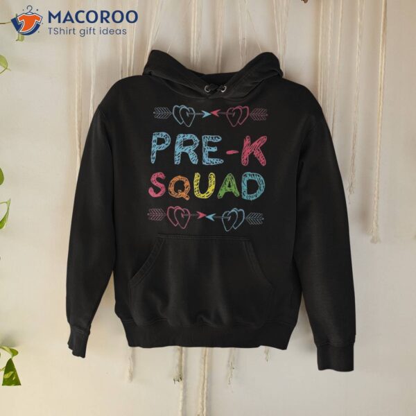 Pre – K Squad Preschool Teacher Back To School Shirt