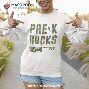 prek rocks teacher camo crew pre kindergarten team i teach shirt sweatshirt 1