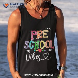 prek vibes back to school retro prek teachers shirt tank top