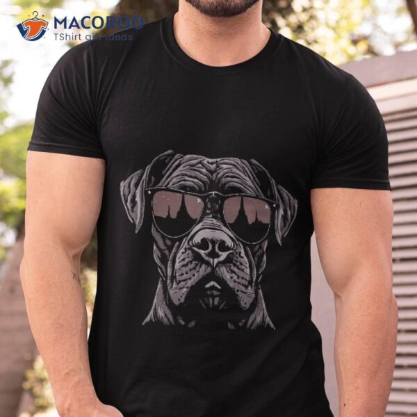 Presa Canario With Sunglasses Cane Corso Shirt