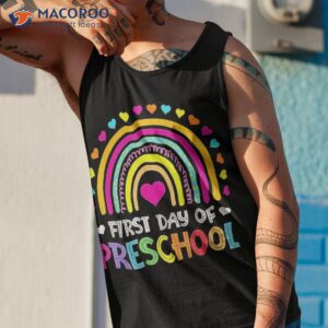 preschool back to school shirt happy first day of tank top 1