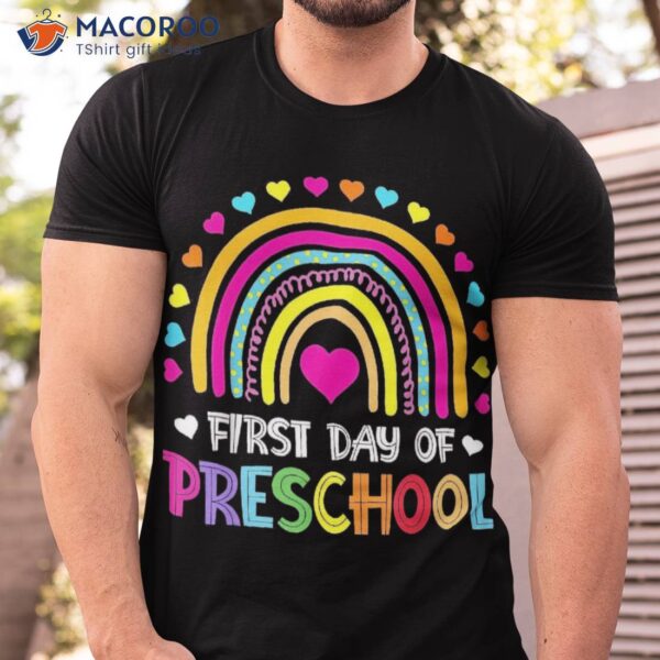 Preschool Back To School Shirt Happy First Day Of