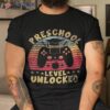 Preschool Level Unlocked Video Gamer Back To School Boys Shirt