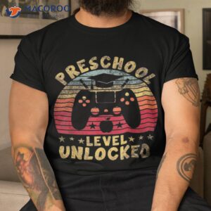 preschool level unlocked video gamer back to school boys shirt tshirt