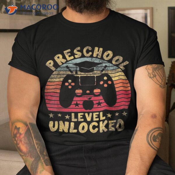 Preschool Level Unlocked Video Gamer Back To School Boys Shirt