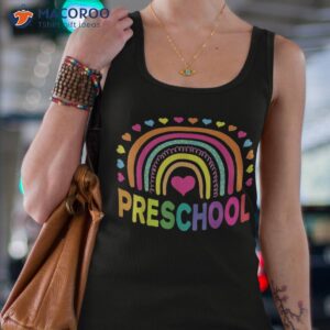 preschool rainbow girls boys kids teacher back to school shirt tank top 4