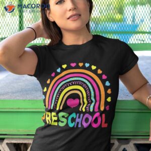 preschool rainbow girls boys kids teacher back to school shirt tshirt 1