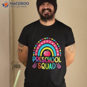 Preschool Squad Rainbow Back To School Teacher Girls Boys Shirt