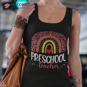 preschool teacher first day school for teachers rainbow shirt tank top 4