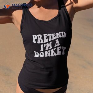 pretend i m a donkey costume funny easy lazy halloween shirt tank top 2