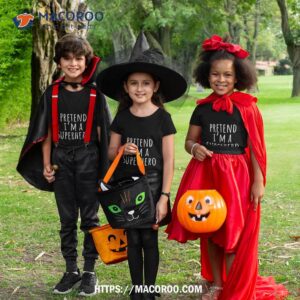 pretend i m a superhero lazy halloween costume shirt tshirt 3