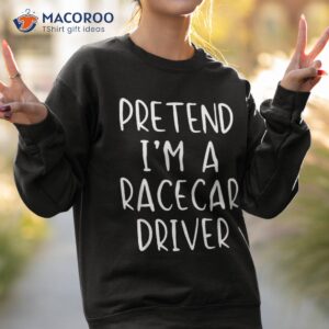 pretend race car driver costume halloween lazy easy racecar shirt sweatshirt 2
