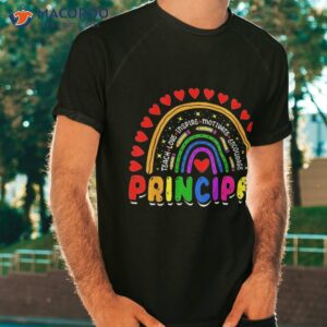 principal rainbow appreciation funny back to school teacher shirt tshirt