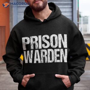 prison warden police officer guard lazy halloween costume shirt hoodie