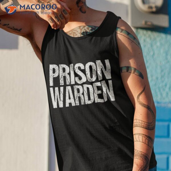 Prison Warden Police Officer Guard Lazy Halloween Costume Shirt