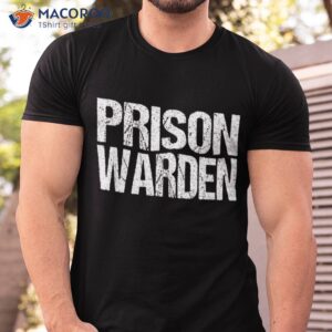 prison warden police officer guard lazy halloween costume shirt tshirt