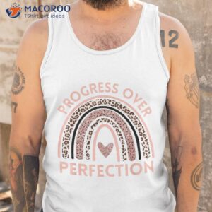 progress over perfection motivational back to school teacher shirt tank top