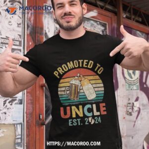 promoted to uncle est 2024 vintage new fathers day shirt tshirt 1