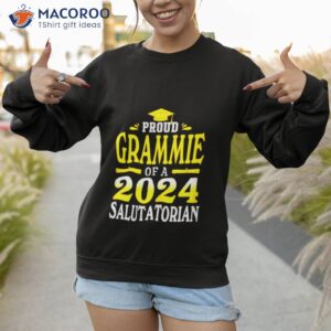 proud grammie of a 2024 salutatorian graduate graduation shirt sweatshirt 1