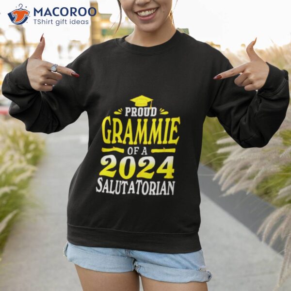 Proud Grammie Of A 2024 Salutatorian Graduate Graduation Shirt