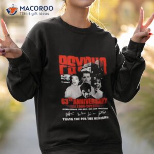 psycho 63th anniversary 1960 2023 thank you for the memories shirt sweatshirt 2