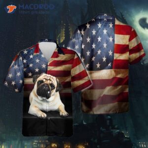 pug dog hawaiian shirts 0