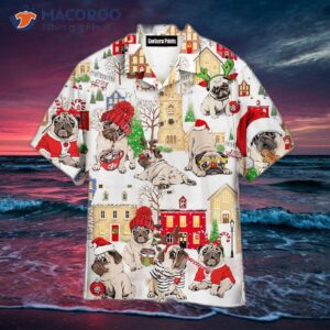 Puggy Dogs’ Merry Christmas Hawaiian Shirts