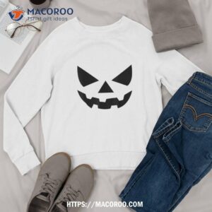 pumpkin face shirt jack o lantern matching halloween halloween christmas decoration sweatshirt