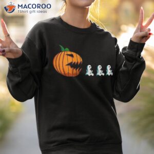 pumpkin ghosts funny halloween for kids shirt sweatshirt 2