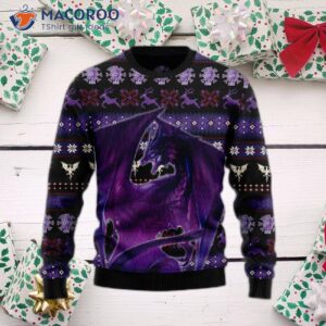 Purple Dragon Ugly Christmas Sweater